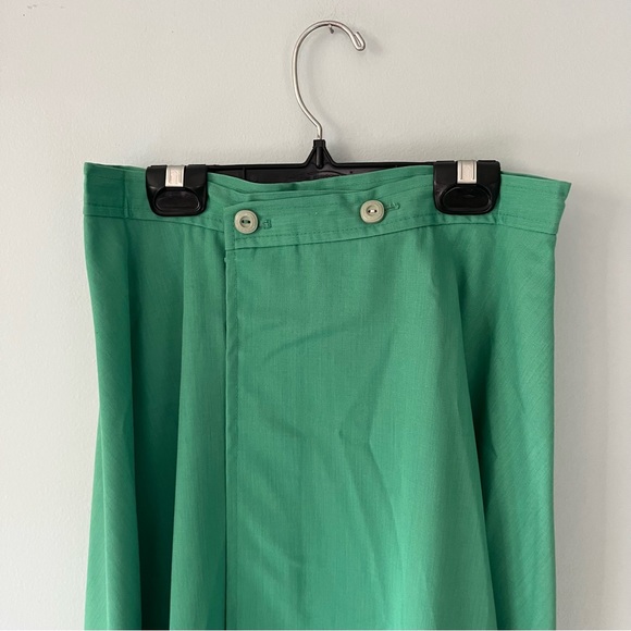Vintage Mint Green Wrap Skirt - Picture 5 of 9